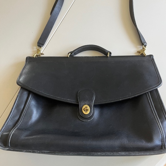 Coach Handbags - COACH Vintage 5266 Beekman Briefcase Black